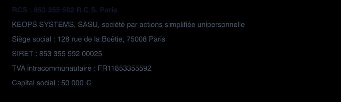 Informations éditeur du site